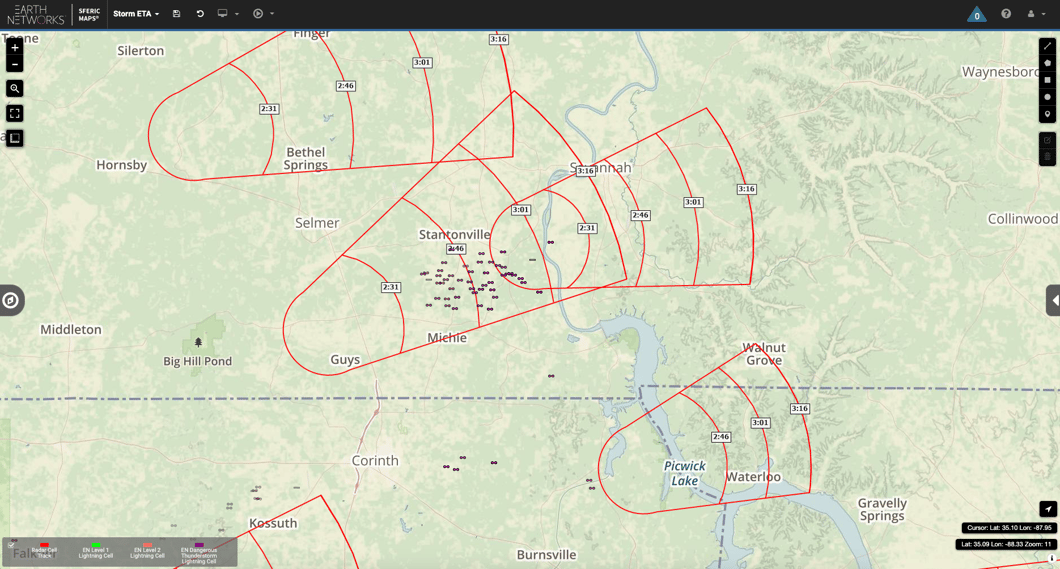 Sferic Maps - Storm ETA Screenshot 